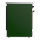 ILVE Majestic III 30-Inch Induction Range with 4 Induction Elements, 4 cu. ft. Oven, Emerald Green with Burnished Trim, Triple Glass Door, UMIB30NR3EGB