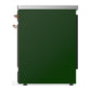 ILVE Majestic III 30-Inch Induction Range with 4 Induction Elements, 4 cu. ft. Oven, Emerald Green with Copper Trim, Triple Glass Door, UMIB30NR3EGP