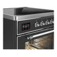 ILVE Majestic III 30-Inch Induction Range with 4 Induction Elements, 4 cu. ft. Oven, Matte Graphite with Chrome Trim, Triple Glass Door, UMIB30NR3MGC