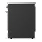 ILVE Majestic III 30-Inch Induction Range with 4 Induction Elements, 4 cu. ft. Oven, Matte Graphite with Chrome Trim, Triple Glass Door, UMIB30NR3MGC