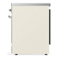 ILVE Majestic III 30-Inch Induction Range with 4 Induction Elements, 4 cu. ft. Oven, Antique White with Chrome Trim, Solid Door, UMIB30QNR3AWC