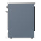 ILVE Majestic III 30-Inch Induction Range with 4 Induction Elements, 4 cu. ft. Oven, Blue Grey with Chrome Trim, Solid Door, UMIB30QNR3BGC
