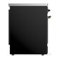 ILVE Majestic III 30-Inch Induction Range with 4 Induction Elements, 4 cu. ft. Oven, Glossy Black with Burnished Trim, Solid Door, UMIB30QNR3BKB
