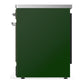 ILVE Majestic III 30-Inch Induction Range with 4 Induction Elements, 4 cu. ft. Oven, Emerald Green with Chrome Trim, Solid Door, UMIB30QNR3EGC