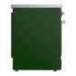 ILVE Majestic III 30-Inch Induction Range with 4 Induction Elements, 4 cu. ft. Oven, Emerald Green with Copper Trim, Solid Door, UMIB30QNR3EGP