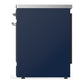 ILVE Majestic III 30-Inch Induction Range with 4 Induction Elements, 4 cu. ft. Oven, Mightnight Blue with Chrome Trim, Solid Door, UMIB30QNR3MBC