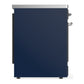 ILVE Majestic III 30-Inch Induction Range with 4 Induction Elements, 4 cu. ft. Oven, Mightnight Blue with Chrome Trim, Solid Door, UMIB30QNR3MBC