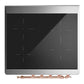 ILVE Majestic III 30-Inch Induction Range with 4 Induction Elements, 4 cu. ft. Oven, Matte Graphite with Copper Trim, Solid Door, UMIB30QNR3MGP