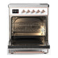 ILVE Majestic III 30-Inch Induction Range with 4 Induction Elements, 4 cu. ft. Oven, RAL with Copper Trim, Solid Door, UMIB30QNR3RAP