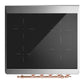 ILVE Majestic III 30-Inch Induction Range with 4 Induction Elements, 4 cu. ft. Oven, RAL with Copper Trim, Solid Door, UMIB30QNR3RAP