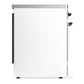 ILVE Majestic III 30-Inch Induction Range with 4 Induction Elements, 4 cu. ft. Oven, White with Burnished Trim, Solid Door, UMIB30QNR3WHB