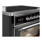ILVE Majestic III 36-Inch Induction Range with 6 Induction Elements, 3.5 cu. ft. Oven, Glossy Black with Chrome Trim, Triple Glass Door, UMIB36NR3BKC