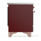 ILVE Majestic III 36-Inch Induction Range with 6 Induction Elements, 3.5 cu. ft. Oven, Burgundy with Copper Trim, Triple Glass Door, UMIB36NR3BUP