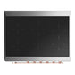 ILVE Majestic III 36-Inch Induction Range with 6 Induction Elements, 3.5 cu. ft. Oven, Burgundy with Copper Trim, Triple Glass Door, UMIB36NR3BUP