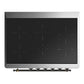 ILVE Majestic III 36-Inch Induction Range with 6 Induction Elements, 3.5 cu. ft. Oven, Emerald Green with Burnished Trim, Triple Glass Door, UMIB36NR3EGB