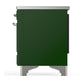 ILVE Majestic III 36-Inch Induction Range with 6 Induction Elements, 3.5 cu. ft. Oven, Emerald Green with Chrome Trim, Triple Glass Door, UMIB36NR3EGC
