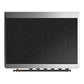 ILVE Majestic III 36-Inch Induction Range with 6 Induction Elements, 3.5 cu. ft. Oven, Matte Graphite with Burnished Trim, Triple Glass Door, UMIB36NR3MGB
