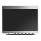 ILVE Majestic III 36-Inch Induction Range with 6 Induction Elements, 3.5 cu. ft. Oven, Stainless Steel with Burnished Trim, Triple Glass Door, UMIB36NR3SSB