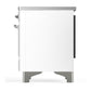 ILVE Majestic III 36-Inch Induction Range with 6 Induction Elements, 3.5 cu. ft. Oven, White with Chrome Trim, Triple Glass Door, UMIB36NR3WHC