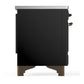 ILVE Majestic III 36-Inch Induction Range with 6 Induction Elements, 3.5 cu. ft. Oven, Glossy Black with Burnished Trim, Solid Door, UMIB36QNR3BKB