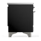 ILVE Majestic III 36-Inch Induction Range with 6 Induction Elements, 3.5 cu. ft. Oven, Glossy Black with Chrome Trim, Solid Door, UMIB36QNR3BKC