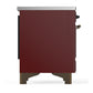 ILVE Majestic III 36-Inch Induction Range with 6 Induction Elements, 3.5 cu. ft. Oven, Burgundy with Burnished Trim, Solid Door, UMIB36QNR3BUB