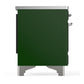 ILVE Majestic III 36-Inch Induction Range with 6 Induction Elements, 3.5 cu. ft. Oven, Emerald Green with Chrome Trim, Solid Door, UMIB36QNR3EGC