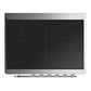 ILVE Majestic III 36-Inch Induction Range with 6 Induction Elements, 3.5 cu. ft. Oven, Stainless Steel with Chrome Trim, Solid Door, UMIB36QNR3SSC