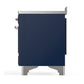 ILVE Majestic III 48-Inch Induction Range with 6 Induction Elements, 5.02 cu. ft. Oven, Mightnight Blue with Chrome Trim, Triple Glass Door, UMIB48NR3MBC