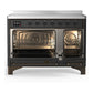 ILVE Majestic III 48-Inch Induction Range with 6 Induction Elements, 5.02 cu. ft. Oven, Matte Graphite with Burnished Trim, Triple Glass Door, UMIB48NR3MGB