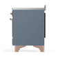 ILVE Majestic III 48-Inch Induction Range with 6 Induction Elements, 5.02 cu. ft. Oven, Blue Grey with Copper Trim, Solid Door, UMIB48QNR3BGP