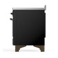 ILVE Majestic III 48-Inch Induction Range with 6 Induction Elements, 5.02 cu. ft. Oven, Glossy Black with Burnished Trim, Solid Door, UMIB48QNR3BKB