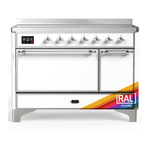 ILVE Majestic III 48-Inch Induction Range with 6 Induction Elements, 5.02 cu. ft. Oven, RAL with Chrome Trim, Solid Door, UMIB48QNR3RAC