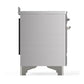 ILVE Majestic III 48-Inch Induction Range with 6 Induction Elements, 5.02 cu. ft. Oven, Stainless Steel with Chrome Trim, Solid Door, UMIB48QNR3SSC