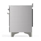 ILVE Majestic III 48-Inch Induction Range with 6 Induction Elements, 5.02 cu. ft. Oven, Stainless Steel with Chrome Trim, Solid Door, UMIB48QNR3SSC