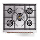 ILVE Nostalgie II 30-Inch Dual Fuel Range with 5 Sealed Burners, 4 cu. ft. Oven, RAL with Copper Trim, Liquid Propane, Triple Glass Door, UN30NMPRAPLP