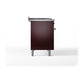 ILVE Nostalgie II 48-Inch Dual Fuel Range with 8 Sealed Burners + Griddle, 5.02 cu. ft. Oven, Burgundy with Brass Trim, Natural Gas, Solid Door, UN48FQNMPBUG