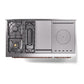 ILVE Nostalgie II 48-Inch Dual Fuel Range with 5 Sealed Burners + Griddle + French Top, 5.02 cu. ft. Oven, Blue Grey with Copper Trim, Natural Gas, Triple Glass Door, UN48FSNMPBGP