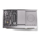 ILVE Nostalgie II 48-Inch Dual Fuel Range with 5 Sealed Burners + Griddle + French Top, 5.02 cu. ft. Oven, Graphite Matte with Burnished Trim, Natural Gas, Triple Glass Door, UN48FSNMPMGB