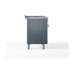 ILVE Nostalgie II 48-Inch Dual Fuel Range with 5 Sealed Burners + Griddle + French Top, 5.02 cu. ft. Oven, Blue Grey with Copper Trim, Liquid Propane, Solid Door, UN48FSQNMPBGPLP