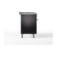 ILVE Nostalgie II 48-Inch Dual Fuel Range with 5 Sealed Burners + Griddle + French Top, 5.02 cu. ft. Oven, Glossy Black with Chrome Trim, Liquid Propane, Solid Door, UN48FSQNMPBKCLP