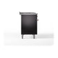 ILVE Nostalgie II 48-Inch Dual Fuel Range with 5 Sealed Burners + Griddle + French Top, 5.02 cu. ft. Oven, Glossy Black with Copper Trim, Natural Gas, Solid Door, UN48FSQNMPBKP