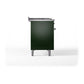 ILVE Nostalgie II 48-Inch Dual Fuel Range with 5 Sealed Burners + Griddle + French Top, 5.02 cu. ft. Oven, Emerald Green with Chrome Trim, Liquid Propane, Solid Door, UN48FSQNMPEGCLP