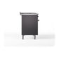 ILVE Nostalgie II 48-Inch Dual Fuel Range with 5 Sealed Burners + Griddle + French Top, 5.02 cu. ft. Oven, Graphite Matte with Burnished Trim, Liquid Propane, Solid Door, UN48FSQNMPMGBLP