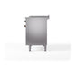 ILVE Nostalgie II 48-Inch Dual Fuel Range with 5 Sealed Burners + Griddle + French Top, 5.02 cu. ft. Oven, Stainless Steel with Burnished Trim, Liquid Propane, Solid Door, UN48FSQNMPSSBLP