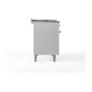 ILVE Nostalgie II 48-Inch Dual Fuel Range with 5 Sealed Burners + Griddle + French Top, 5.02 cu. ft. Oven, White with Chrome Trim, Liquid Propane, Solid Door, UN48FSQNMPWHCLP