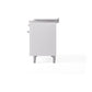 ILVE Nostalgie II 48-Inch Dual Fuel Range with 5 Sealed Burners + Griddle + French Top, 5.02 cu. ft. Oven, White with Chrome Trim, Liquid Propane, Solid Door, UN48FSQNMPWHCLP