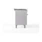 ILVE Nostalgie II 48-Inch Dual Fuel Range with 5 Sealed Burners + Griddle + French Top, 5.02 cu. ft. Oven, White with Copper Trim, Natural Gas, Solid Door, UN48FSQNMPWHP