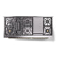 ILVE Nostalgie II 60-Inch Dual Fuel Range with 9 Sealed Burners + Griddle, 5.8 cu. ft. Oven, Glossy Black with Brass Trim, Natural Gas, Triple Glass Door, UN60FNMPBKG