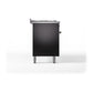 ILVE Nostalgie II 60-Inch Dual Fuel Range with 9 Sealed Burners + Griddle, 5.8 cu. ft. Oven, Glossy Black with Burnished Trim, Natural Gas, Solid Door, UN60FQNMPBKB